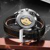 Men's Watches Classic Original Automatic Mechanical Watch for Man Leather Strap Mineral Glass Waterproof Luminous Date