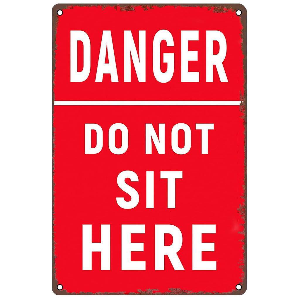 Vintage Warning Metal Tin Signs Danger Do Not Enter Wall Decor for Garage Garden Restaurant Bars Cafe Clubs Retro Posters Plaque