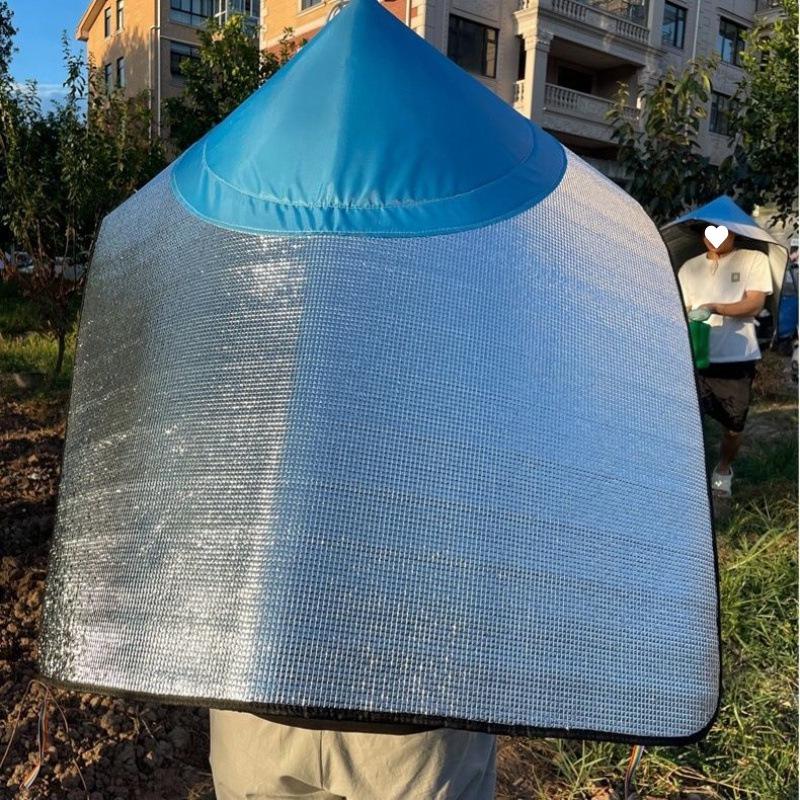 

Cloak Farm Bamboo Sun Protection Hat: Layered, Insulated, Rainproof, Tea Picking Sunshade with Jasmine Cover