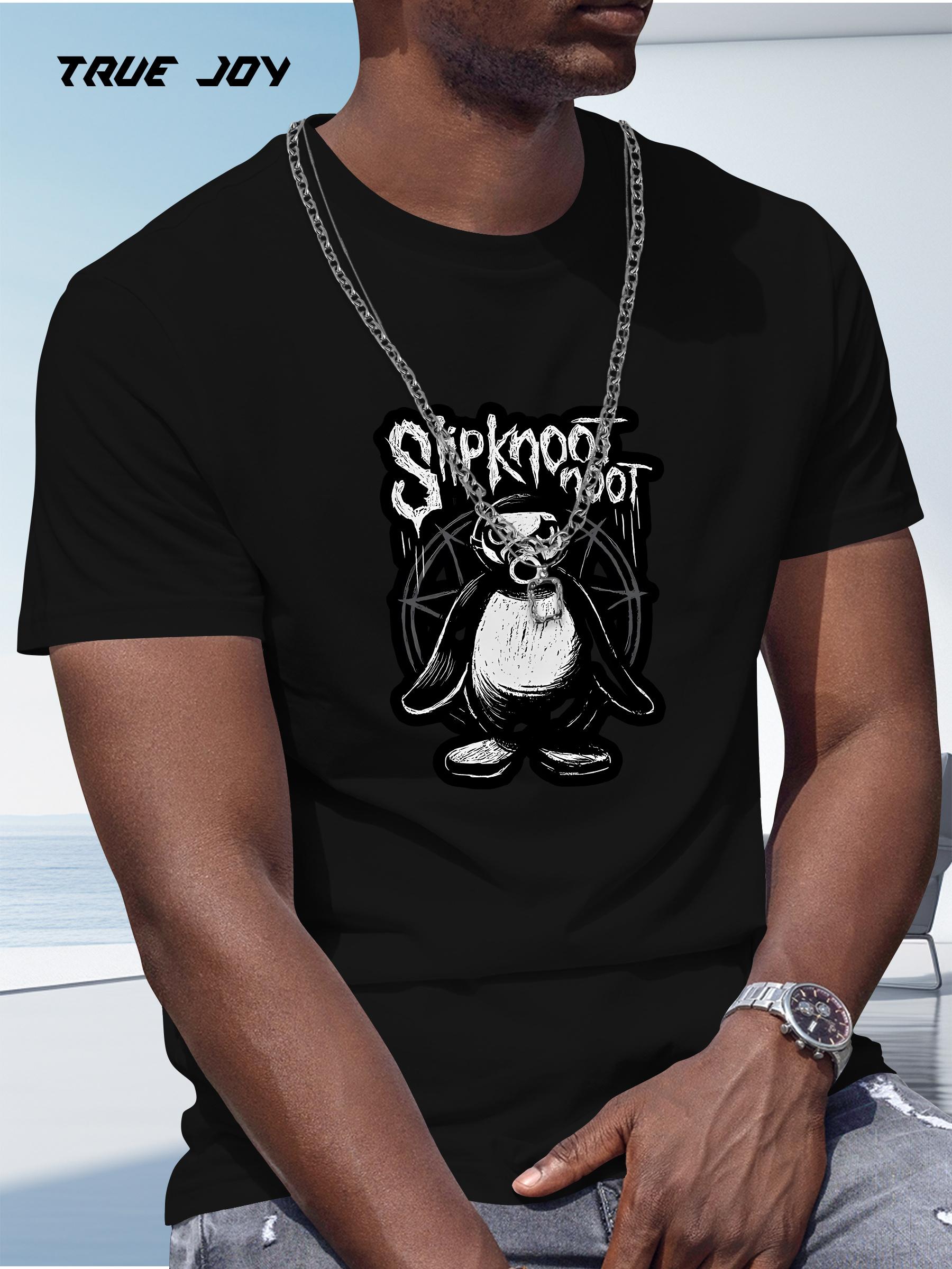 Slipknot Graphic T-shirt - Black Short Sleeve Crew Neck XL