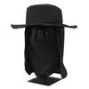Kiu Fishing Full Protection Waterproof and Unisex for Men and UV Chin Hat, Water-Repellent, Women, Protection, Sunshade, Mask, Strap, Outdoor, Black,