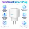 Metering Function WiFi Smart Socket Voice Control EU Smart Socket  Energy Monitoring