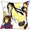 New Arrival K-ON! Anime Girl Pillow Case For Home Decorative Pillows Cover Square Zippered Satin Fabric PillowCases 40X40,45X45