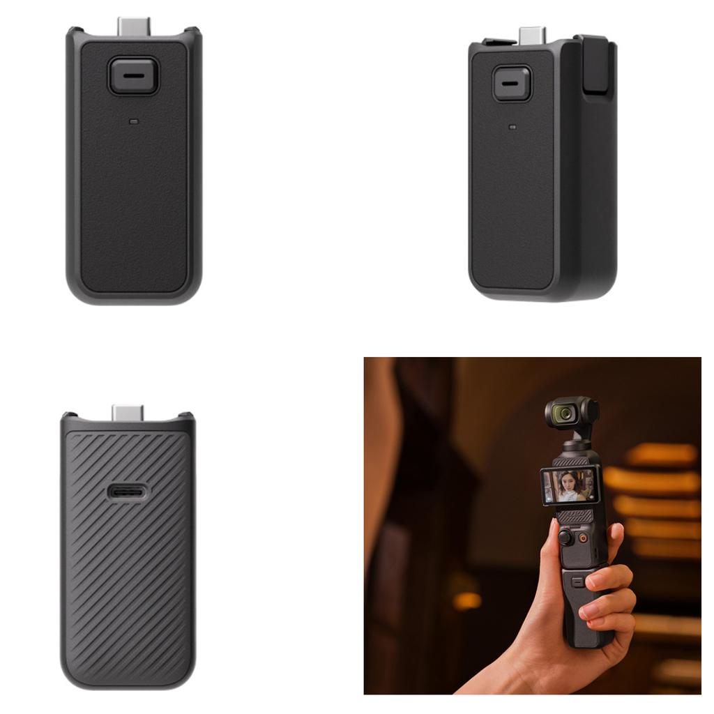 Battery Handle Built-In 950mAh Battery Increases Operating Time by 62% for DJI Osmo Pocket 3 Extend Photography Time