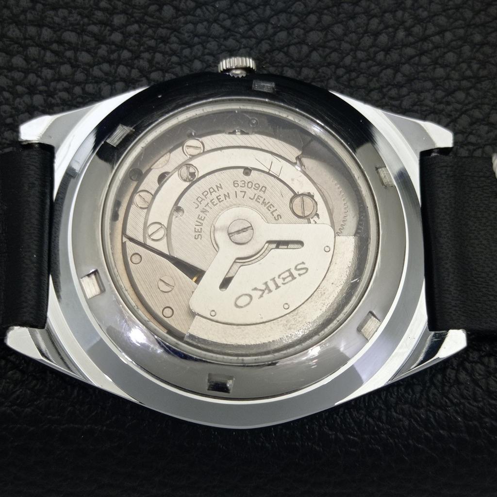 JAPAN VINTAGE REFURBISHED SEIKO 5 AUTOMATIC 6309A MENS WHITE WATCH A441724-1 Sk-a441724