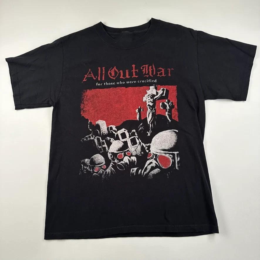 All Out War For Those Who Were Crucified TShirt Streetwear Harajuku S