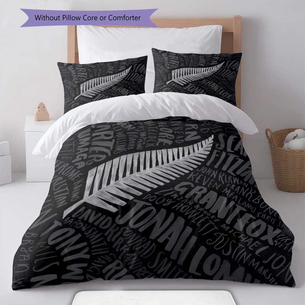 Biancheria da letto con motivo All Pattern della Nuova Zelanda, Set piumone Copripiumone Federa Regalo di Compleanno per la Casa (1 * copripiumino + 2 * federa, senza nucleo)