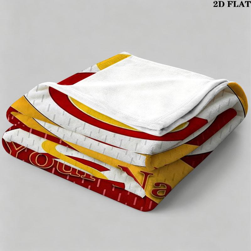 1PC Galatasaray S Custom Name Patterned Flannel Blanket Suitable For All Seasons for Home Decor Warmth and Comfort Gifts Holiday Present