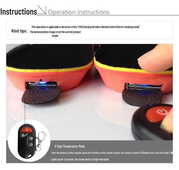 Rechargeable USB Heating Insoles – Cuttable, Washable Warm Foot Pads for Men and Women