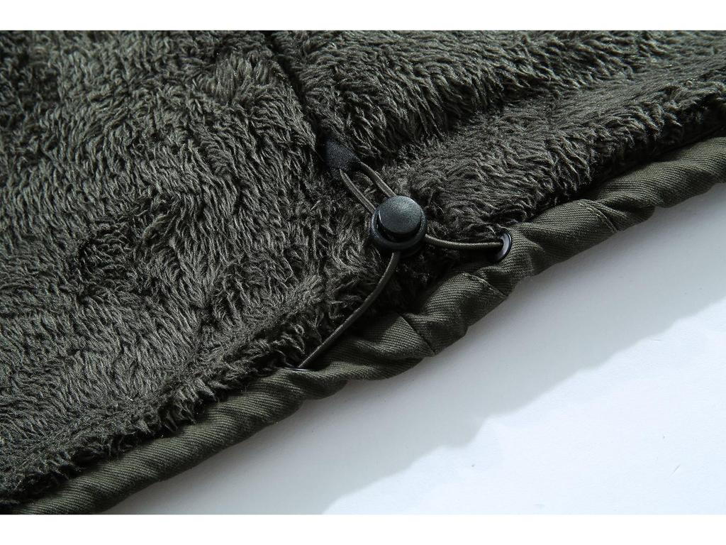 Men's Winter Hooded Cotton Coat, Plus Velvet, Korean Style Mid-Length Jacket