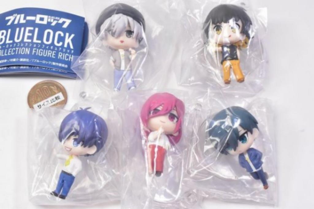 Bluelock Collection Figure Rich x BLUELOCK COLLECTION FIGURE RICH Complete Set of 5 Full Gachapon Capsule Toy Figures, Set,