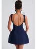 Women's Petite Sleeveless Summer Dress - Pear-Shaped, Waist-Slimming, Sweet and Simple Design