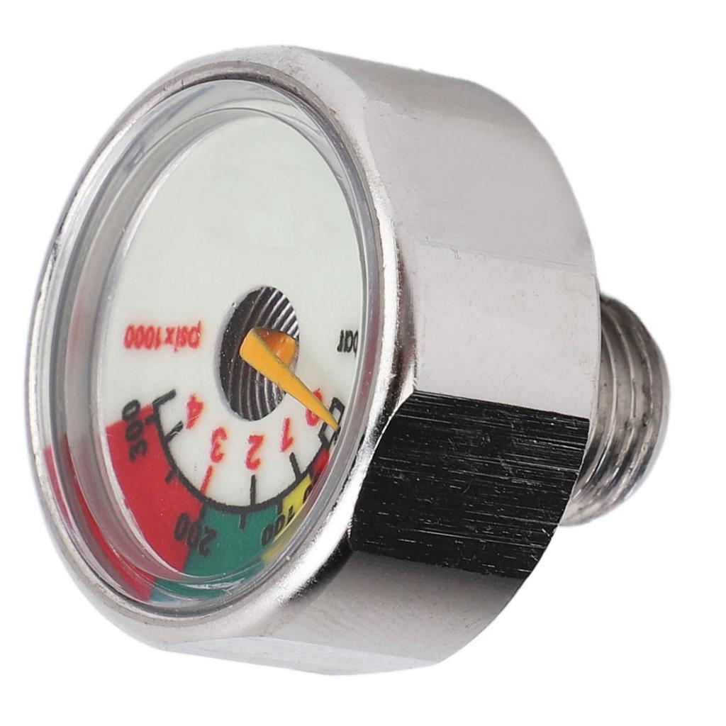 Pony Bottle Pressure Gauge Air Diving Cylinder Oxygen Tank Stainless Steel Waterproof M10