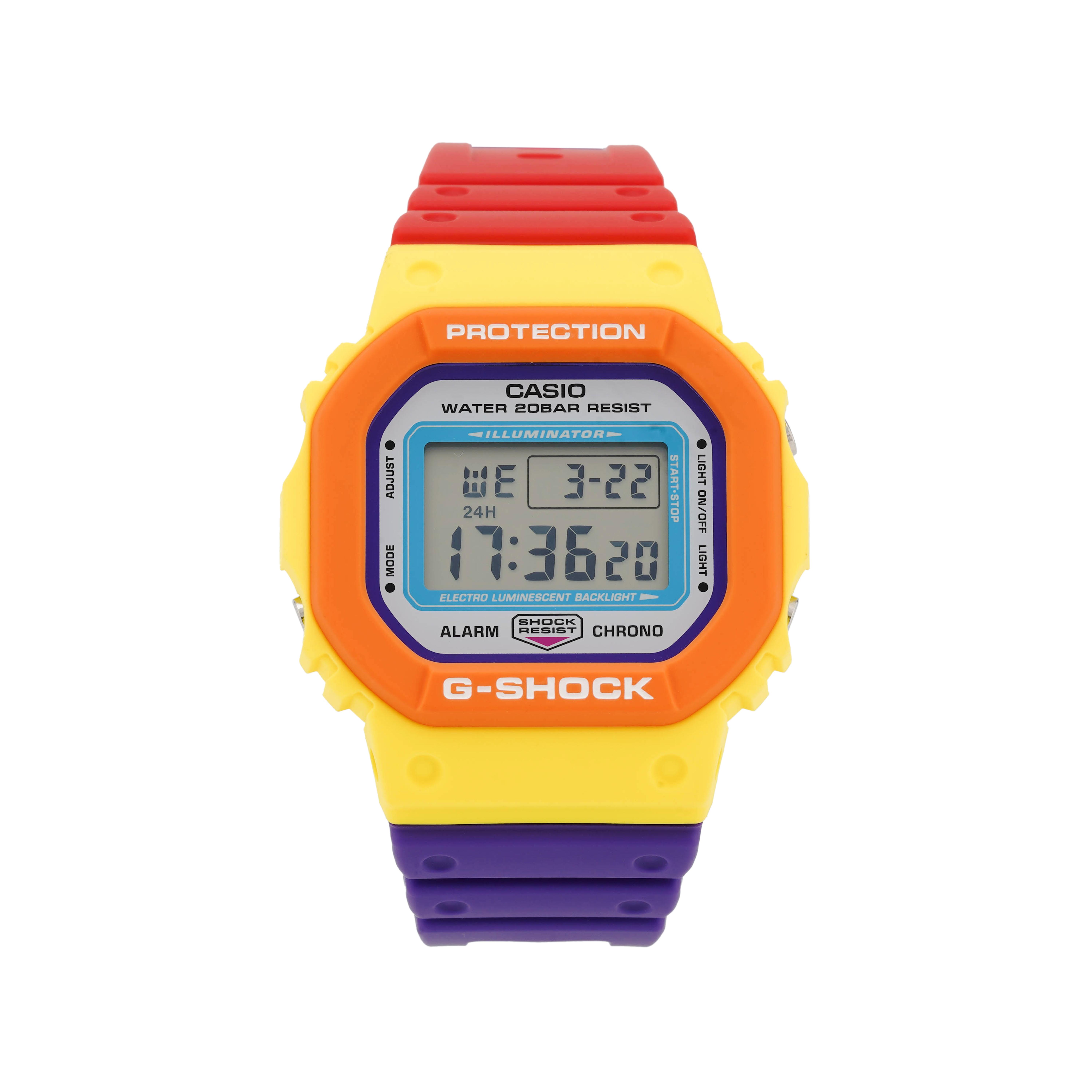 

CASIO Men G-SQUAD Series Gray Watch DW-5610DN-9 DW-5610DN-9 Multicolor Band