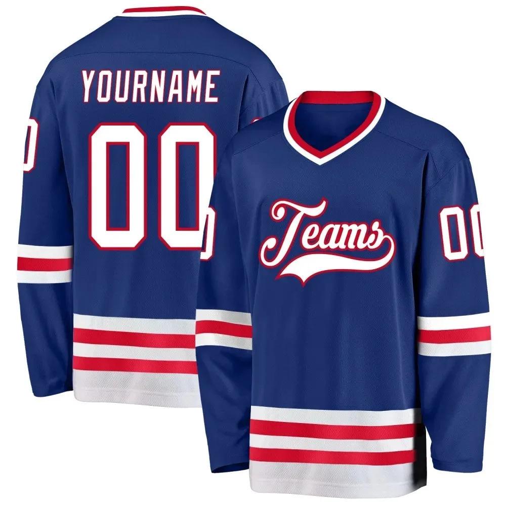 Customized 3D Print Ice Hockey Jersey - Personalized Name & Number for Team, Competition, or Training for Men, Women, and Youth