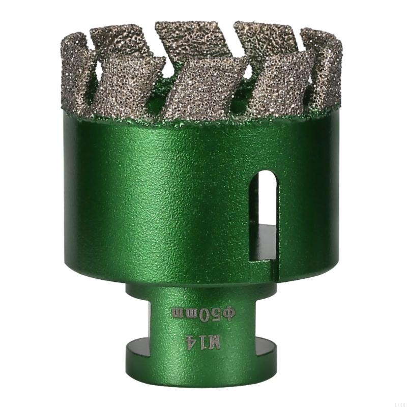   High Efficiency Threaded Teeth Brazed Hole Cutter For Tile Marble Glass 6-50mm