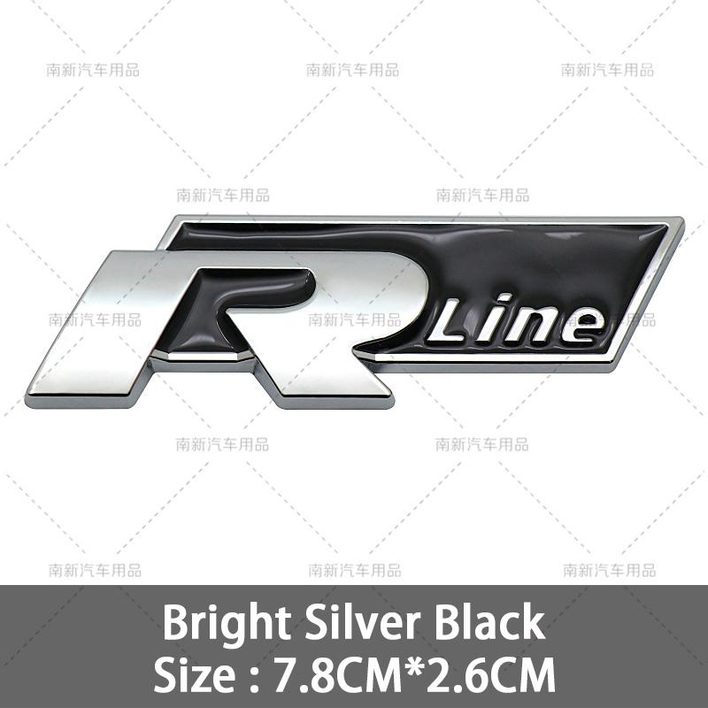 2026 Hot For VOLKSWAGEN VW 3D Metal R Line Logo Rline Badge Car Front Grille Emblem Stickers for Volkswage Polo Passat B5 B7 Gol