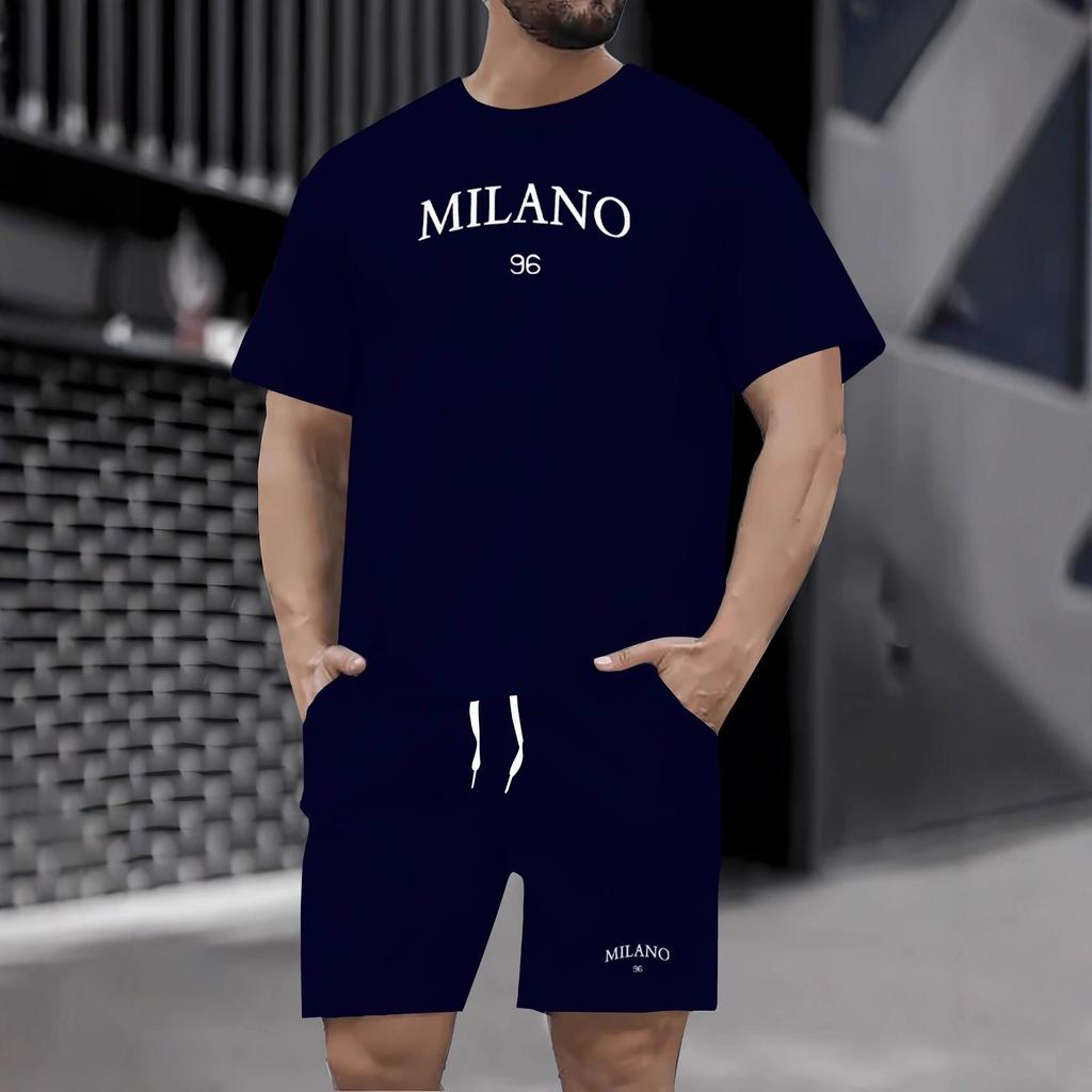 Summer 2025 Men's Outdoor Sports Suit: Breathable Casual Two-Piece Set