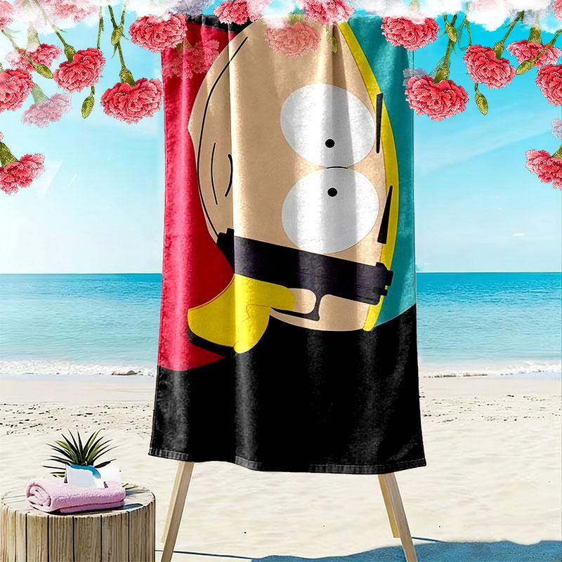 Eric Cartman Print Beach Towel, Large Soft Quick Dry Towel for Beach Camping Swimming
