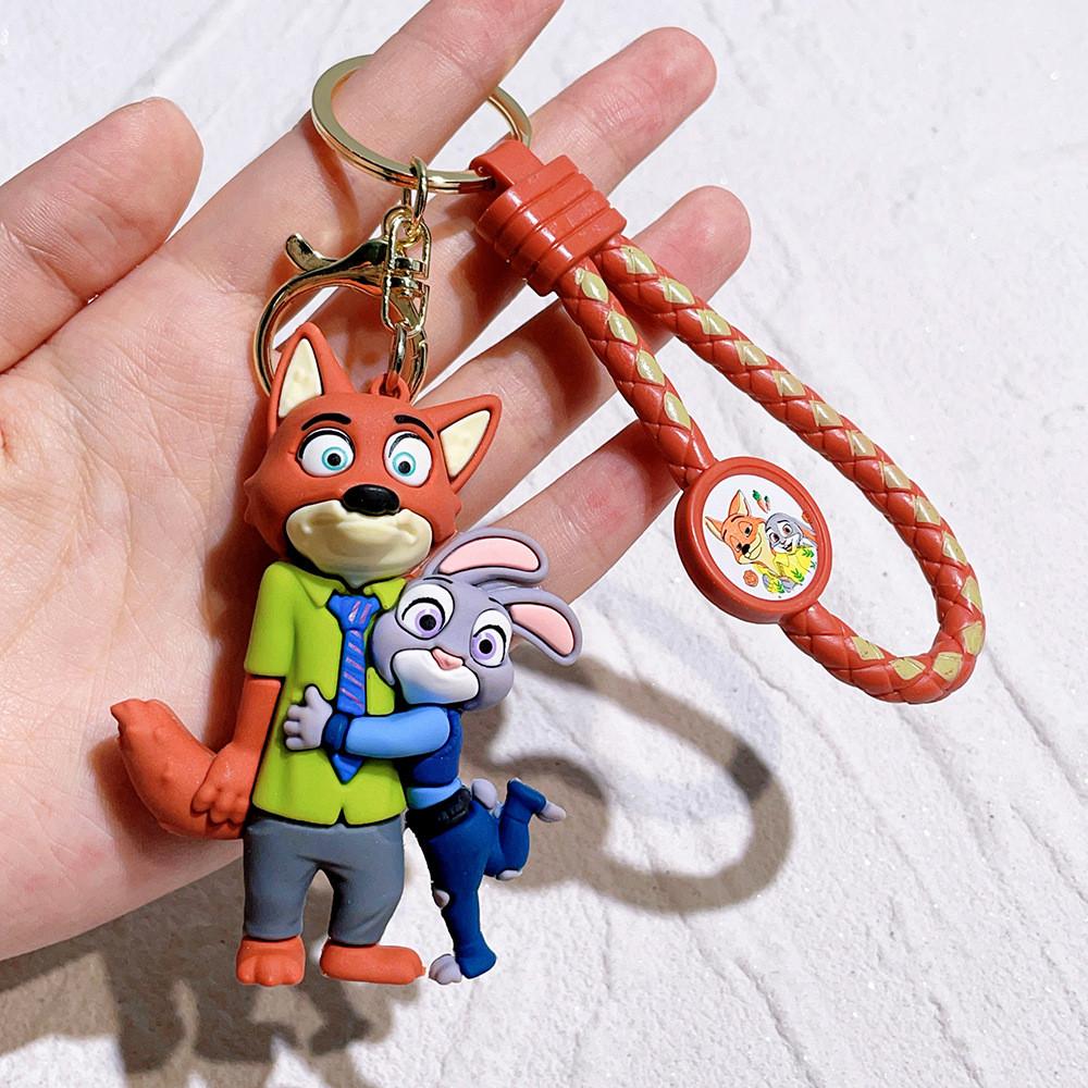 2024 Cute Silica Gel Keychain From Zootopia Cartoon Character For Kids And Collectors