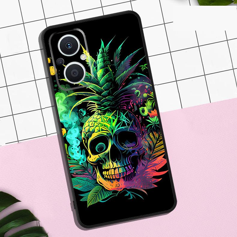 Tropical Pineapple Case For OPPO Reno 13F 12F 11F 8T 7 8 10 11 12 13 Pro OPPO Find X8 X6 Pro X3 X5 Lite Cover