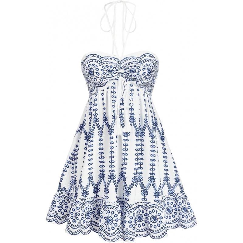 Sweet Xiaoxiangfeng 2026 Summer Suspender Floral Premium Versatile Lazy Mini Dress XS