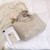 Large Capacity Straw Bag Women's Seaside Vacation Tote Bag for Commuting Shoulder Tote Bag