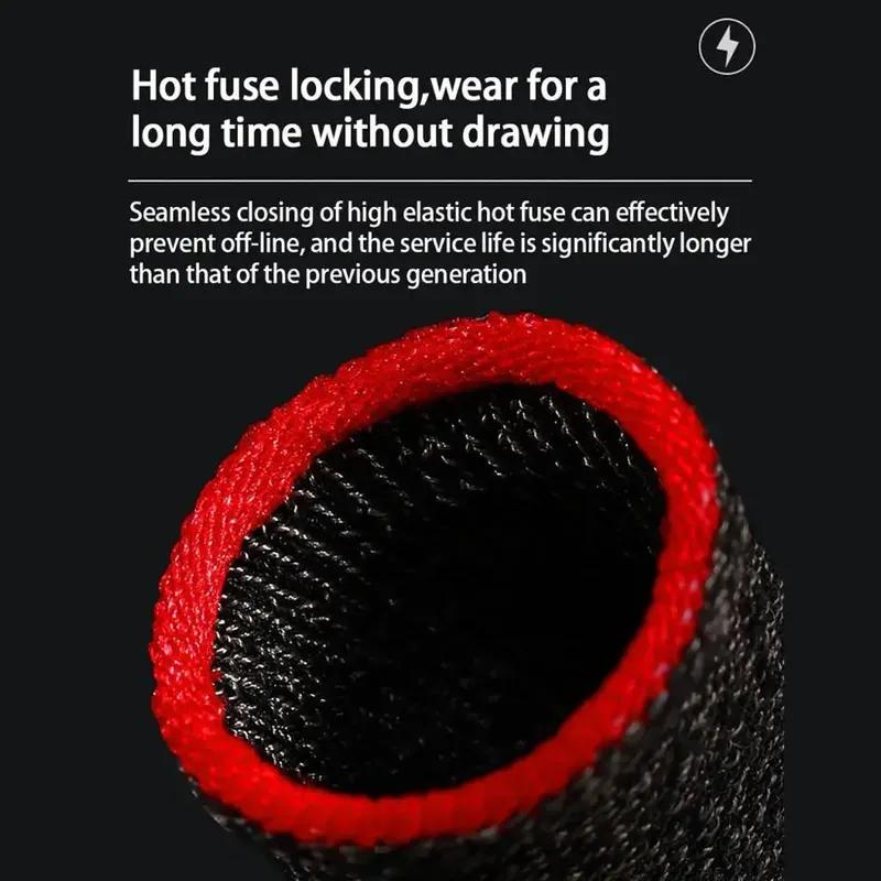 5 Pairs Mobile Game Fingertip Gloves Sweatproof Anti-slip Touch Screen Finger Sleeve Breathable Gaming Fingertip Cover For Gamer