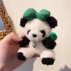Cute Panda Doll Keychain Charming Panda Car Ornament Fun Decorative Piece Lovely Bag Charm for Women Perfect Present