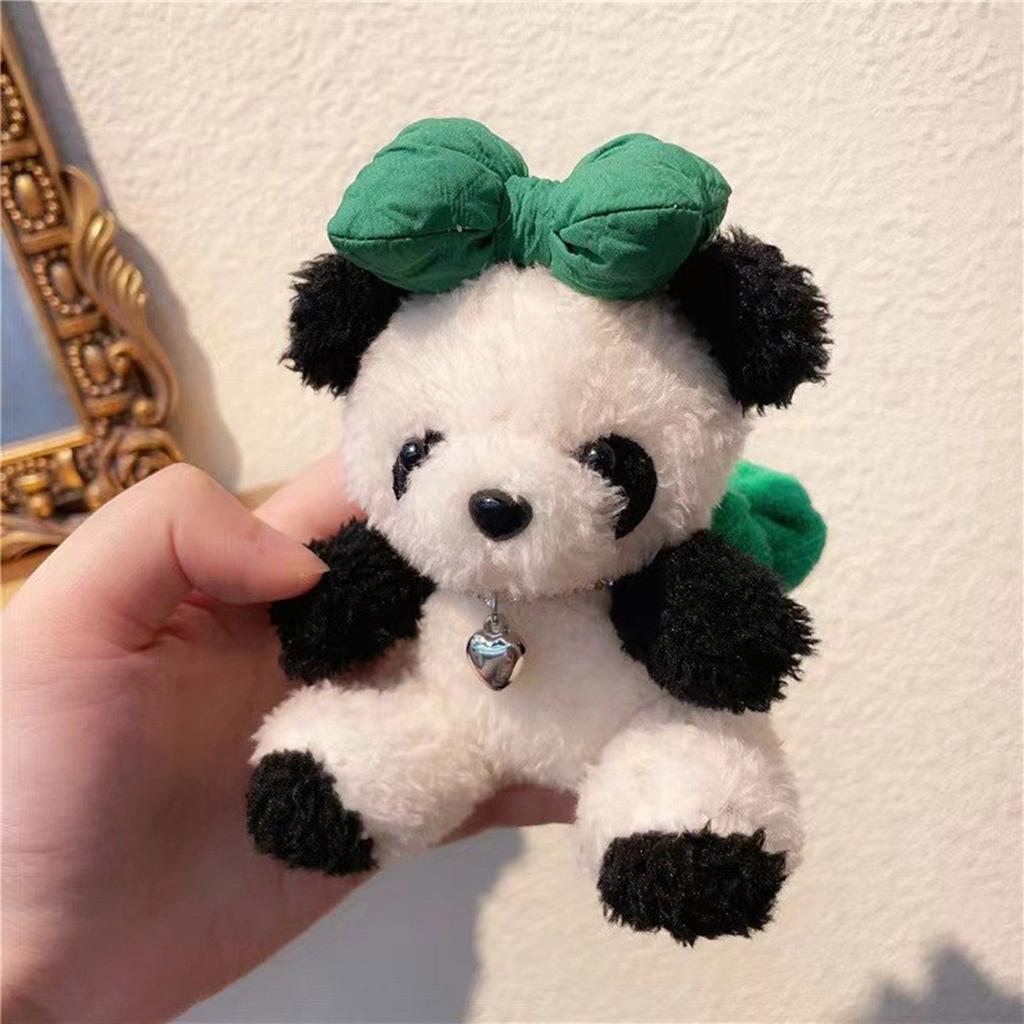 Cute Panda Doll Keychain Charming Panda Car Ornament Fun Decorative Piece Lovely Bag Charm for Women Perfect Present