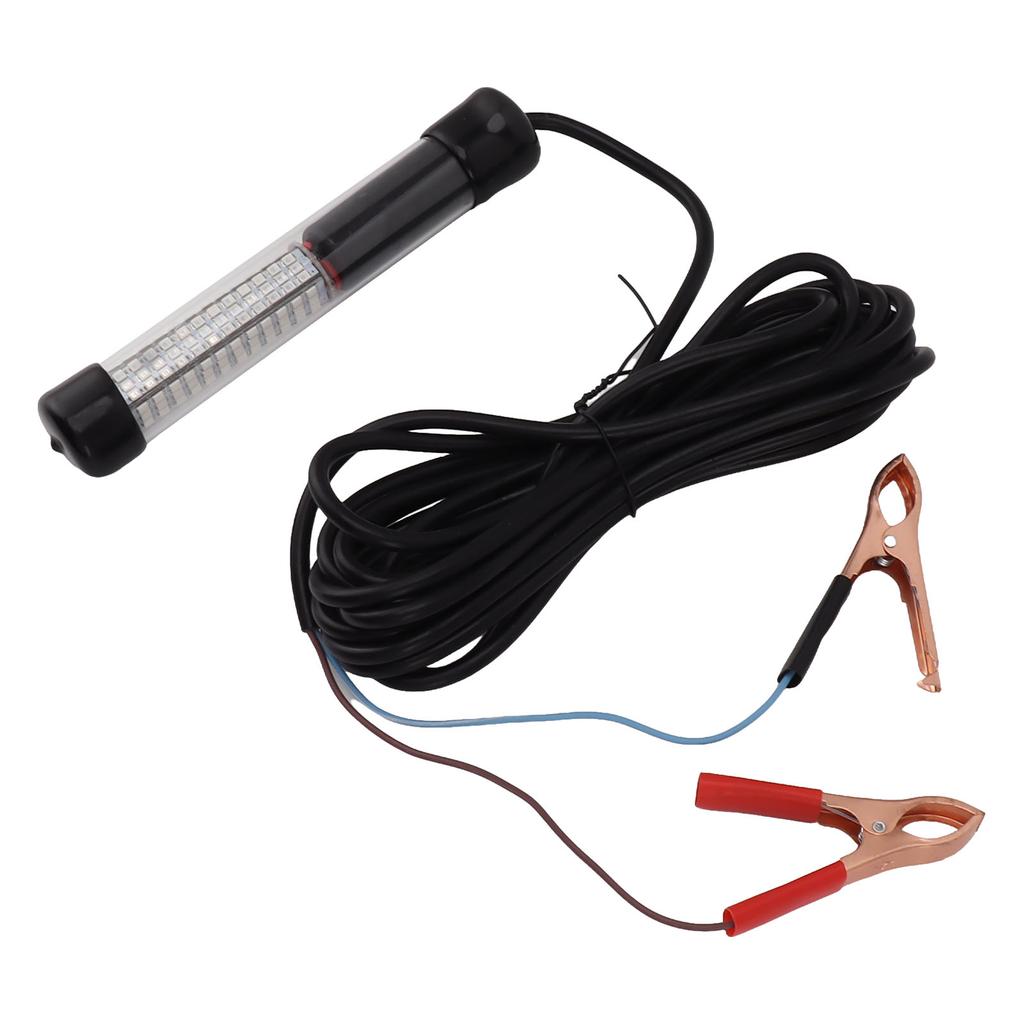 LED Submersible Fishing Light 15W Green Nighttime Ice Fishing Light with 16.4ft Cable