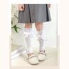 Bowknot Boot Socks Leg Warmers for Teen Girls Long Leg Cover Cute Knee Stockings Child Socks Ankle Heap Sock Breathable