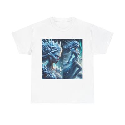 Unisex Erwachsenen T-Shirt Eisprinzessin Digitale Kunstwerke Lebendig Elegant