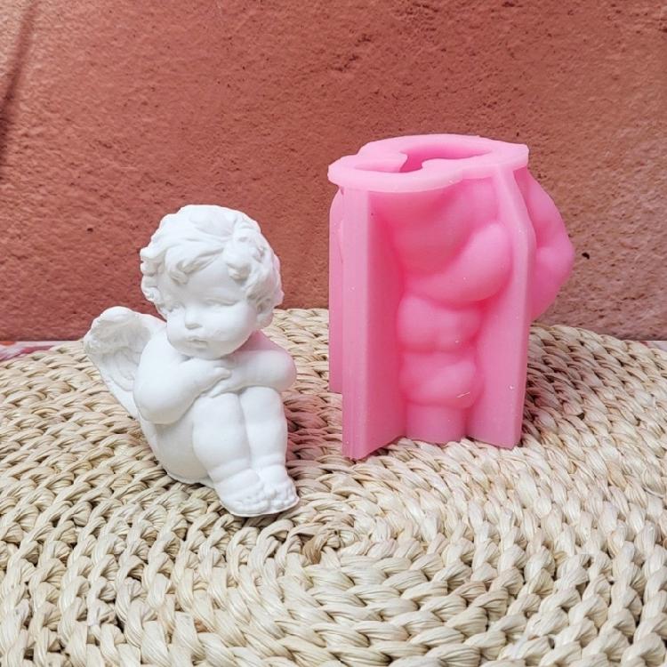 Silicone Molds Baby Little Boy Plasters Molds Casting Molds Ornament Molds Epoxy Resin Molds Craft Supplies