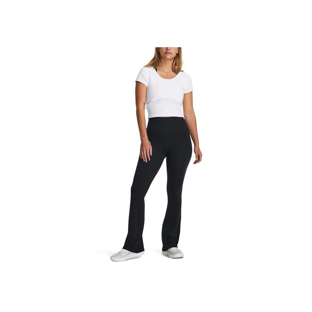 Under Armour Meridian Solid High-Waisted Flared Training Pants Women Pants Black 1382531-001