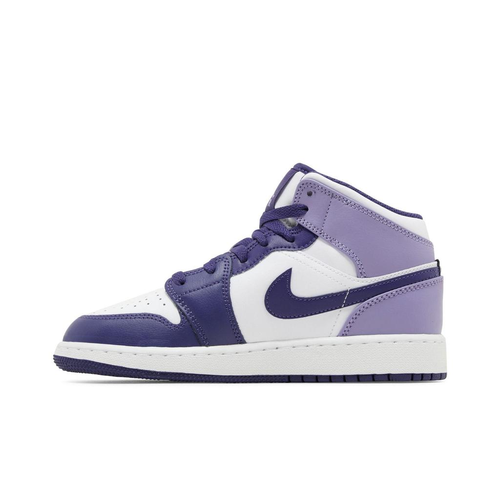 Air Jordan 1 Mid Grade School 'Sky J Purple' (Unisex) Sky J Purple / White / Sky J Light Purple / Sky J Purple Kids' Basketball Shoes DQ8423 515