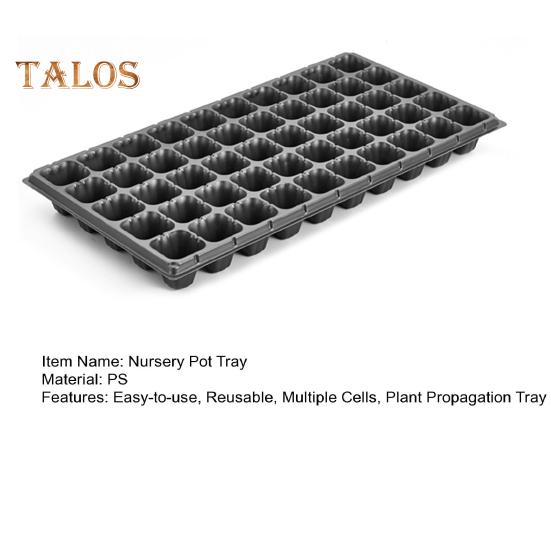 10 Pcs Nursery Pot Tray for Seedlings Thickened Seeds Starter Germination Shuttle Carrying Tray Round Nursery Planter Tray with Drainage Holes for