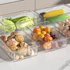 Sliding Kitchen Storage Box Stackable Fruit Preservation Organizer  Kitchen