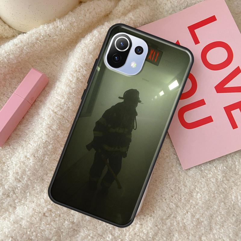 Firefighter Heroes Fireman Case For Xiaomi 11T Pro 12 Mi 11 Lite Cover For POCO X3 GT X4 Pro F1 F3 M3 M4 Pro Cover