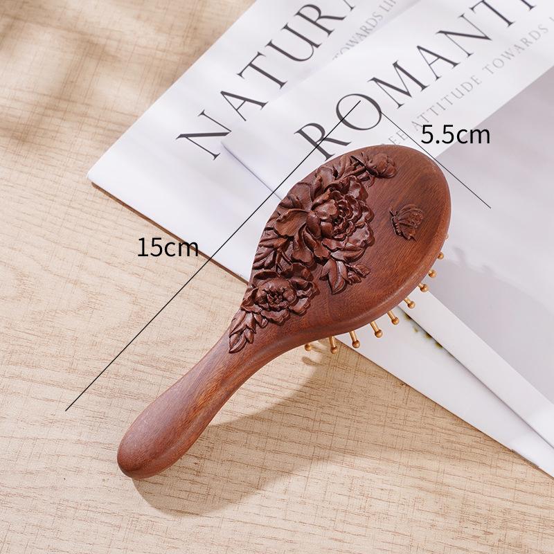 Péče o vlasy Zvířecí tvar Vzduchový polštářek Santalové dřevo Hřeben Přenosný Antistatický Masážní hřeben Ulevuje pokožce hlavy Vzduchový polštářek Hřeben Dárek