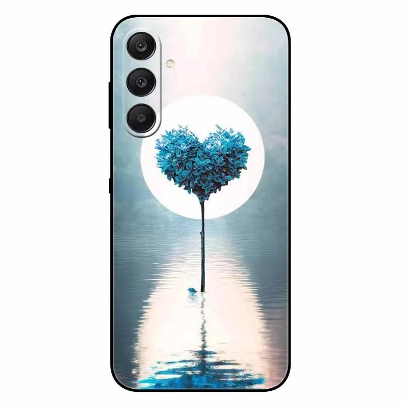 For Samsung A17 5G Case Black Silicone Soft Fashion Animal Back Cover For Samsung Galaxy A17 5G TPU Coque Cute Protective Bumper