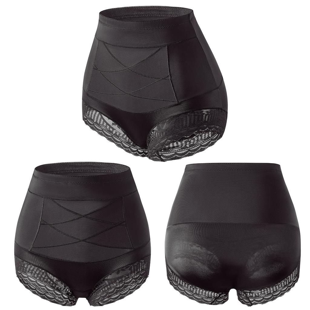 Women Shapewear Tummy Control Panties High Waisted Girdle Body Shaper Postpartum Slimming Underwear Lace Shaping Briefs