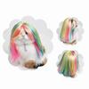 Adjustable Fit Cat Dragon Fruit Color Mullet Hair Dogs Cats Cosplay Wigs  Halloween Celebration