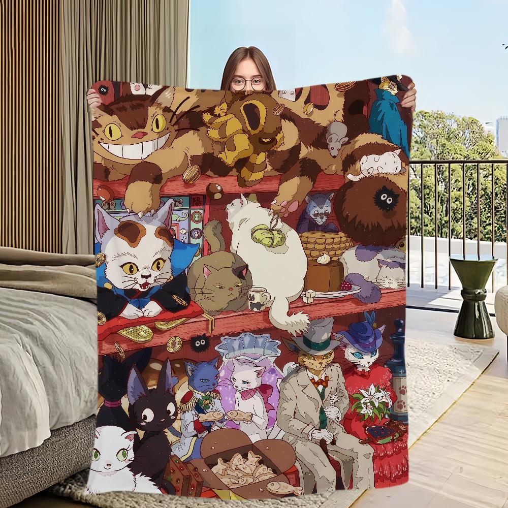 Flannel warm comfort style  romance soft plush blanket retro for sofa Japanese living room Classic office bedroom travel gift