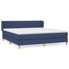 Maison Exclusive - Sommier à lattes de lit avec matelas Bleu 180x200 cm Tissu