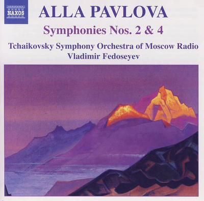 CD ALLA PAVLOVA, GREAT SYMPHONY ORCHES - Symphonies Nos. 2 & 4 8557566 Naxos 2005 Europe Classical Used