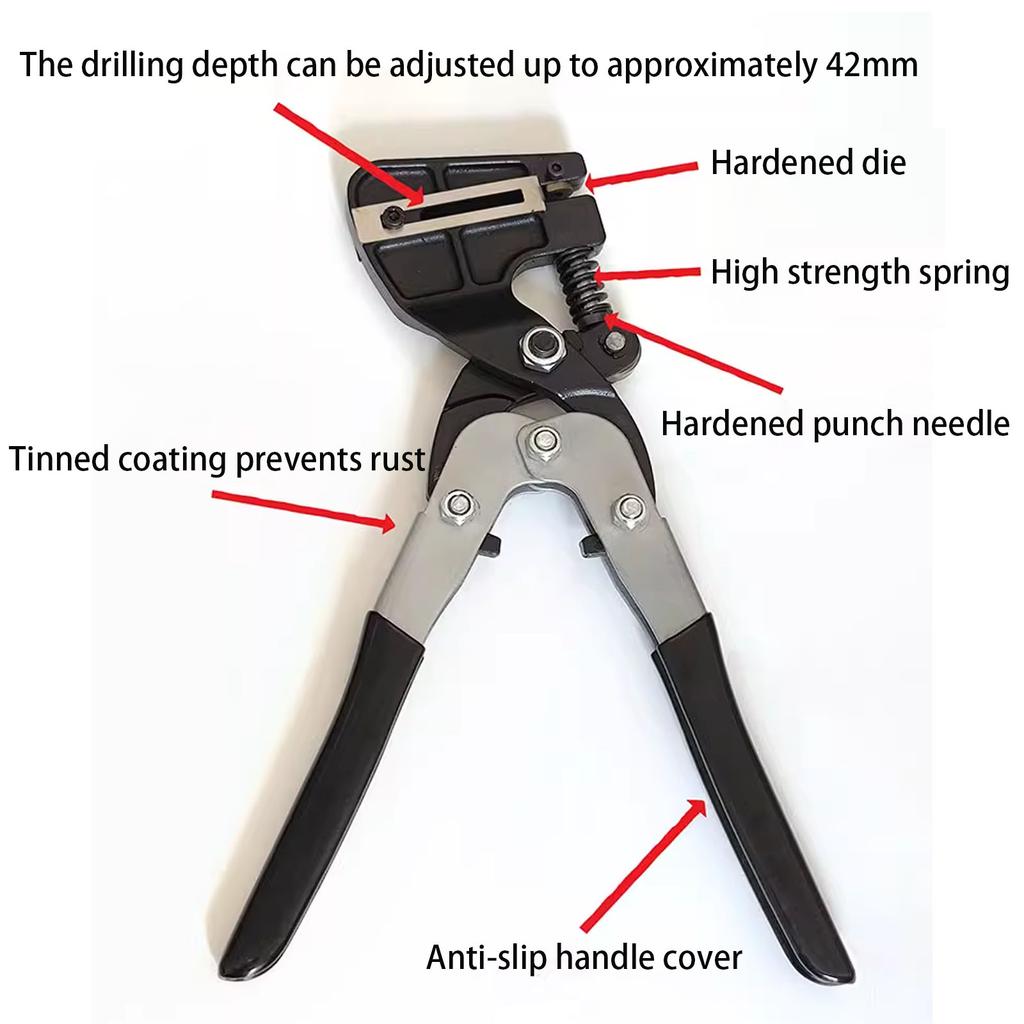 Metal Hole Punching Pliers, Stainless Steel Advertising Luminous Letter Iron Sheet Aluminum Edge Punching Circular Hole Opener