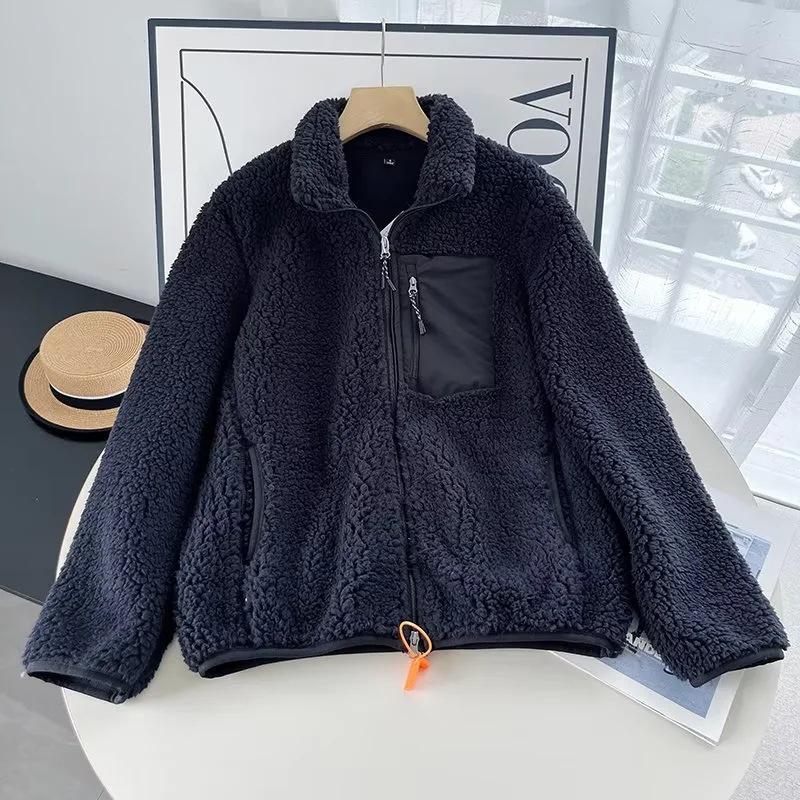 

Зимняя ветрозащитная куртка из овечьей шерсти и флиса Шерпа для мужчин и женщин 2XL