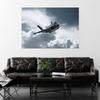 Sky Landscape Airplane Flying Airpower Art Collection Art Poster Canvas Painting Wall Print Picture for Living Room Home Decor