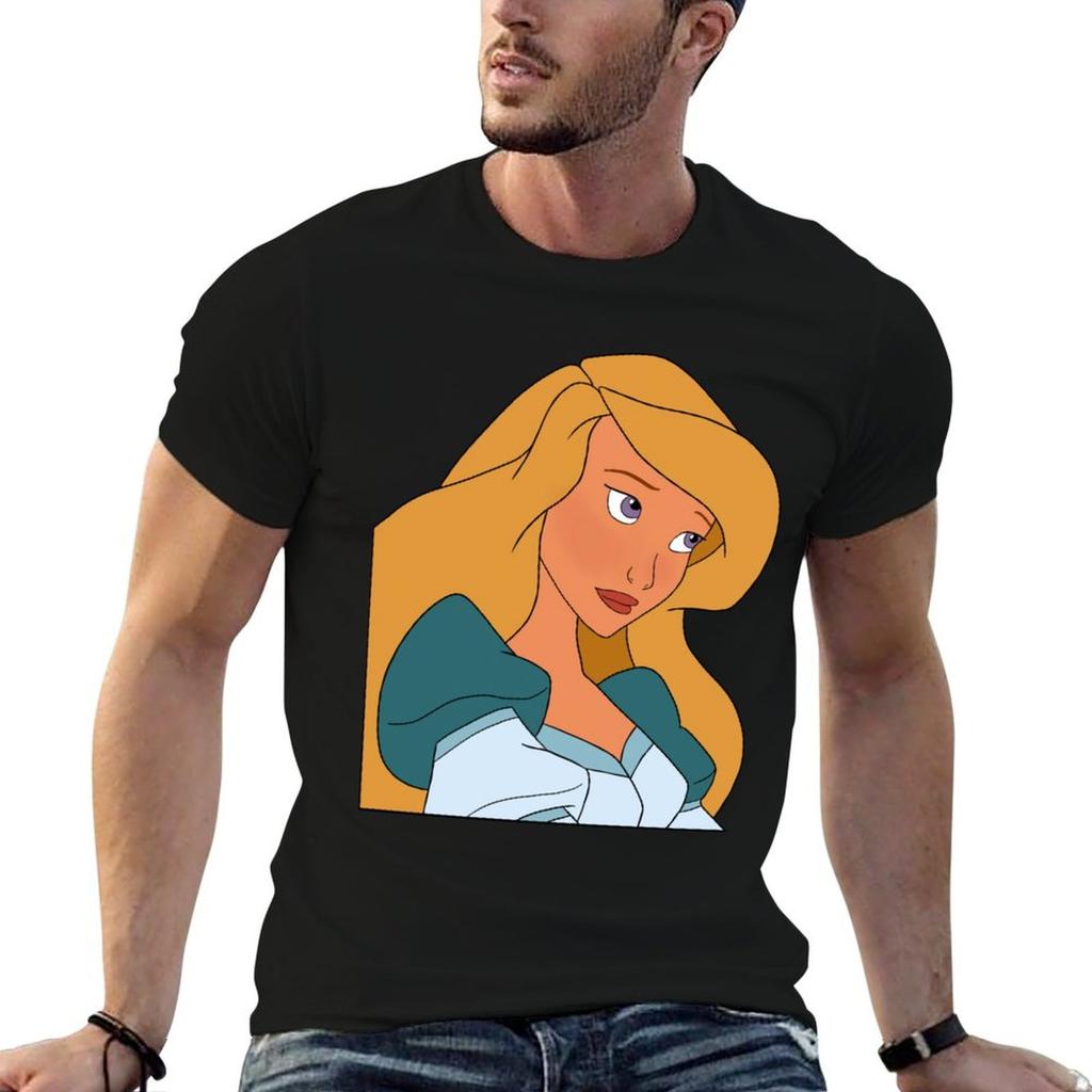 Blushing Odette-The Swan Princess Sticker T-Shirt Men T Shirt Cotton 100% Graphic T Shirts for